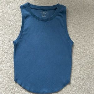 Blue American eagle tank top